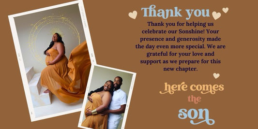 Custom Digital Thank-You Sign – "Here Comes the Son" Baby Shower Theme