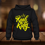 "Real King" Graphic Hoodie – Bold and Stylish