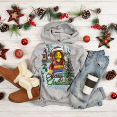 "Merry Christmas" Festive Hoodie – Fun and Cheerful Design