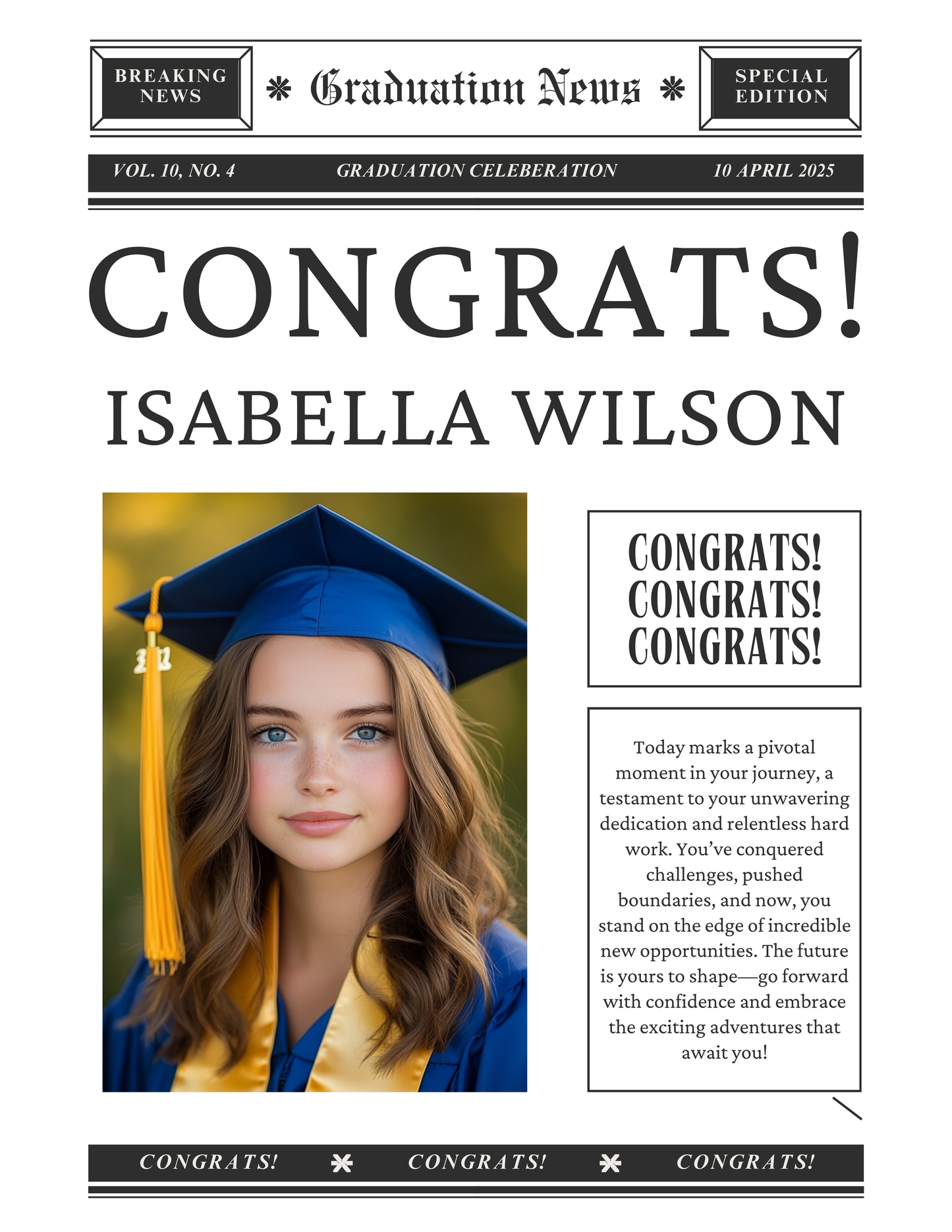 Graduation Newsletter