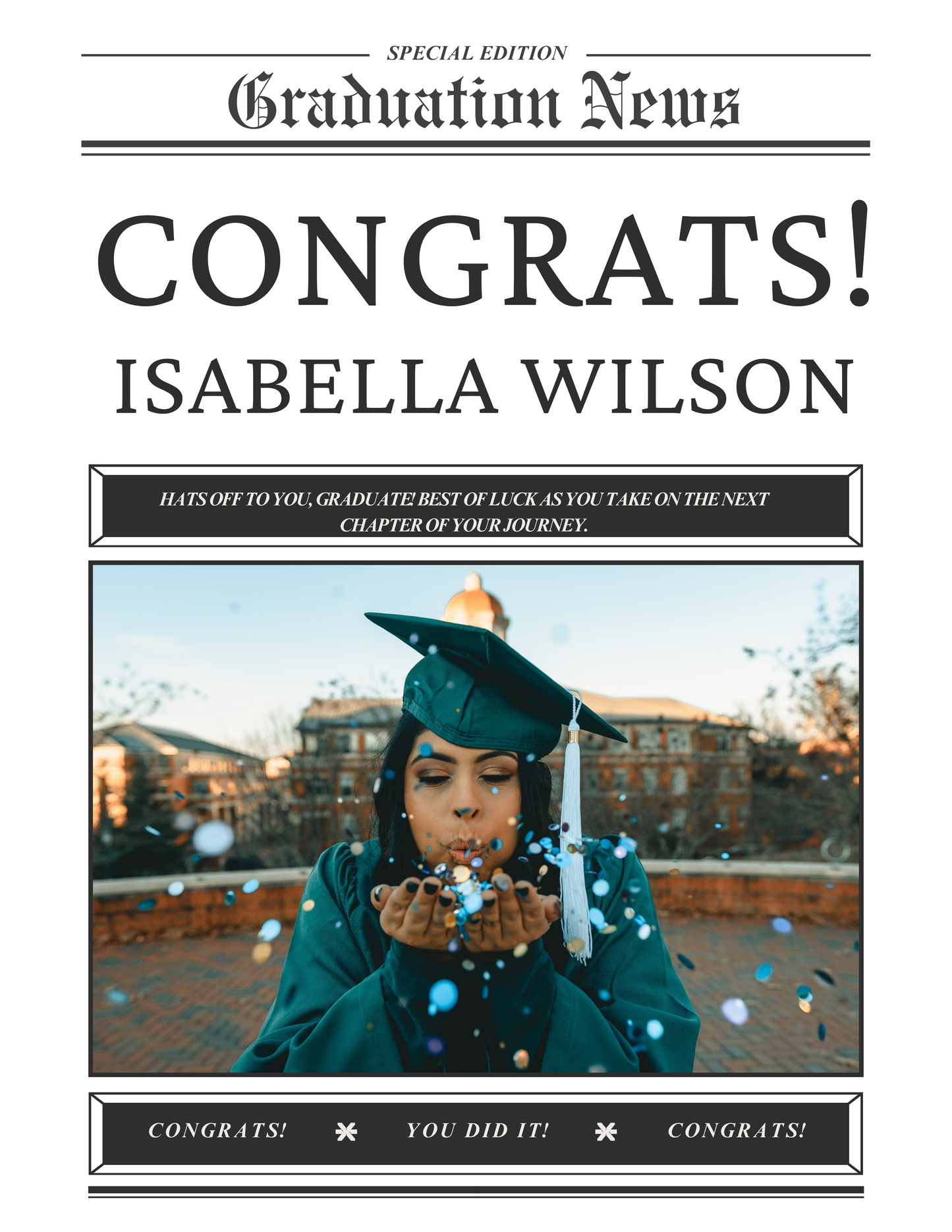 Graduation Newsletter