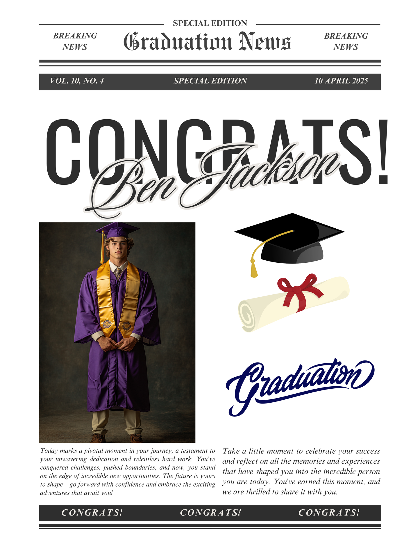 Graduation Newsletter