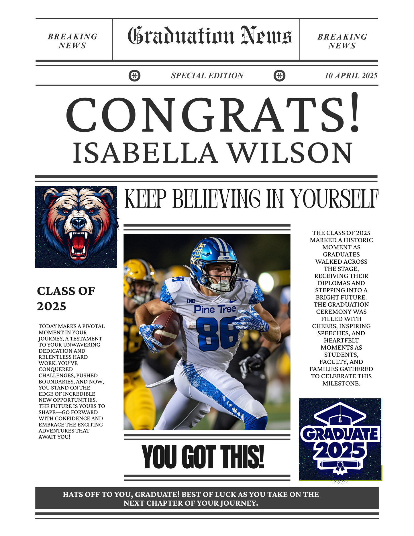 Graduation Newsletter